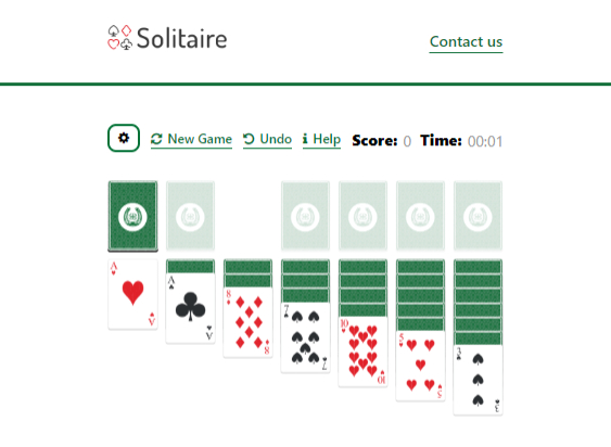 Play Saratoga Solitaire Online: Free Saratoga Solitaire Playing Card Video  Game With No App Download